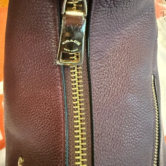 Coach Dark burgundy Leather Hobo Bag - Picture 7 of 16
